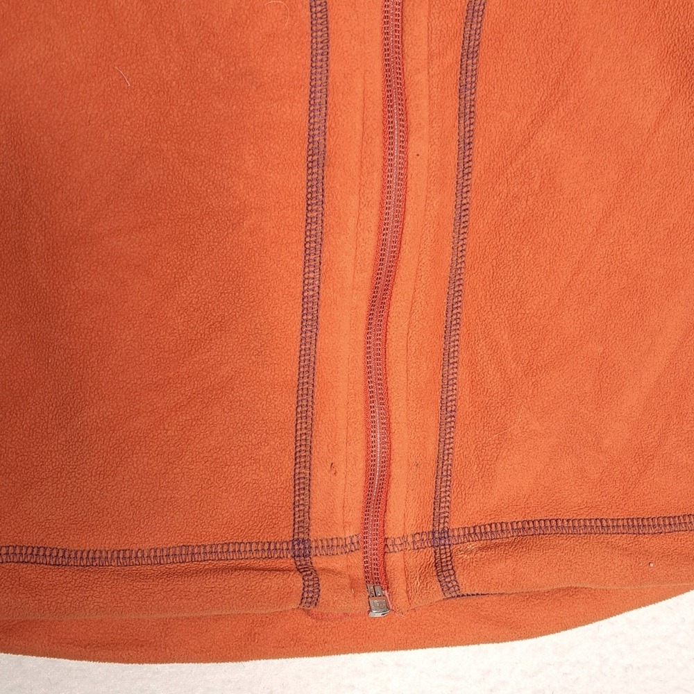 Millet Fleece Jacket Womens Small Orange Full Zip Hood Technical Hiking MIV4762 - Picture 10 of 16